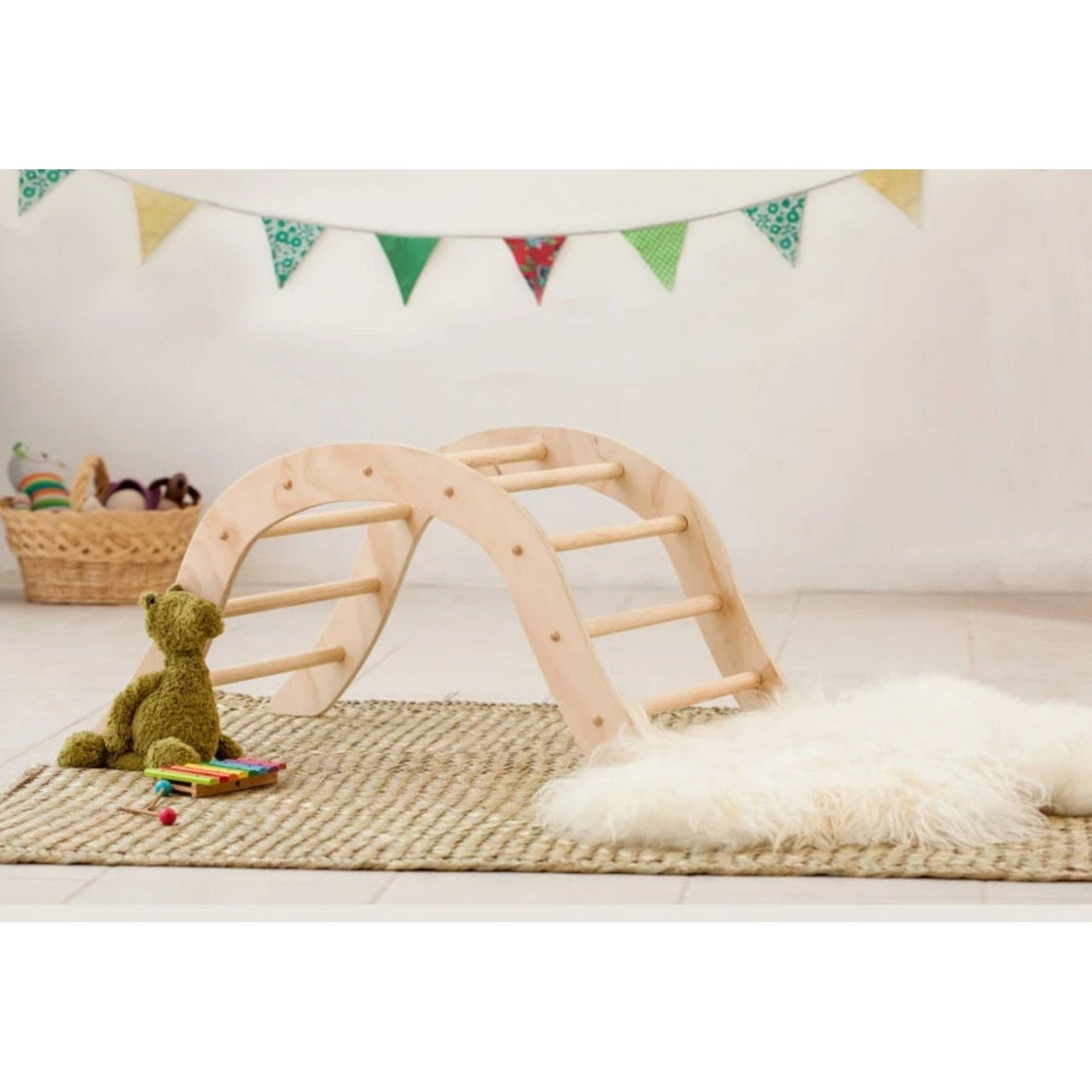 Triangle Kletterer Kletter Bogen Montessori für Kinder und Kleinkinder Möbel Kletterdreieckure Pickler Art