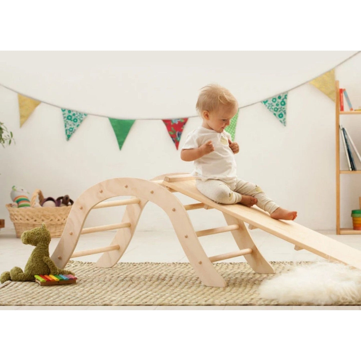 Triangle Kletterer Kletter Bogen Montessori für Kinder und Kleinkinder Möbel Kletterdreieckure Pickler Art 4