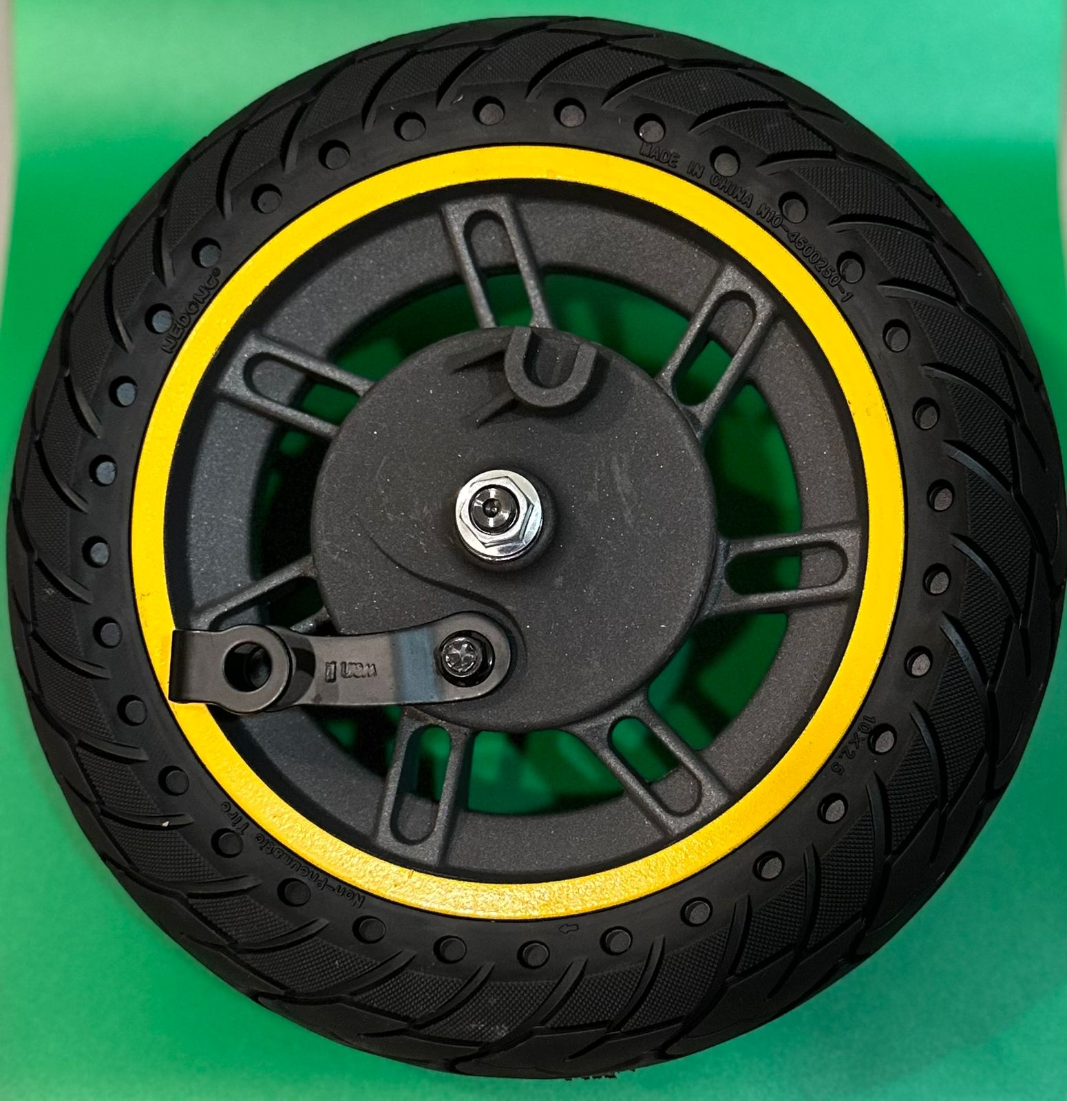 60/70-6.5 Ninebot G30D G30LD 2 Gen Reifen Gelb mit Vollgummi Felge Bremse