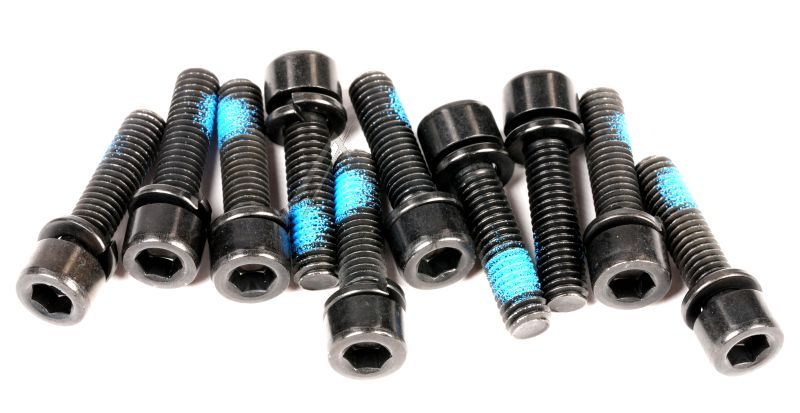 Zylinderkopf INNENSECHSKANTschrauben M6x25 mit Federring (10 Stk.)