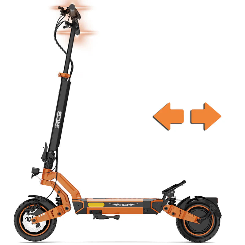 RCB D7 Ultra E-Scooter mit Straßenzulassung bis 1600W 20,8 Ah NFC Blinker App bis 100 km Reichweite App