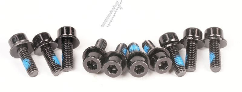 Sechskant-Zylinderkopfschraube Flachscheibe+ blau-weiße Zinkbeschichtung Schrauben Zubehörpackung mechanische Halbfertig