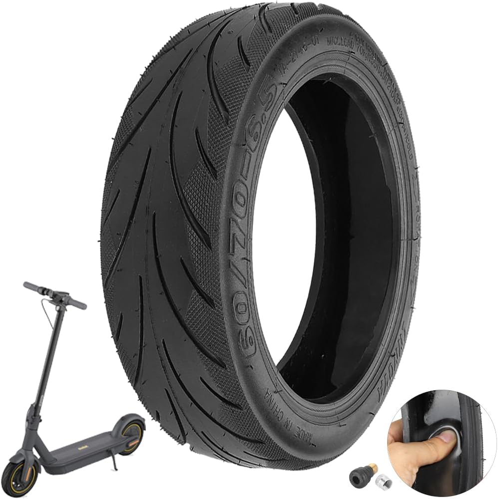 Tubeless Pannenschutz Reifen 60/70-6.5 10×2.5 + Ventil E-Scooter