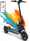 EVERCROSS A1 Blau E Scooter mit Straßenzulassung, 10'' Faltbarer Vakuumreifen Electric Scooter ABE, Elektroroller Erwachsene mit App & LED Display, 500W Motor, 15,3AH Batterie, 50-55 KM, Duales Bremssystem