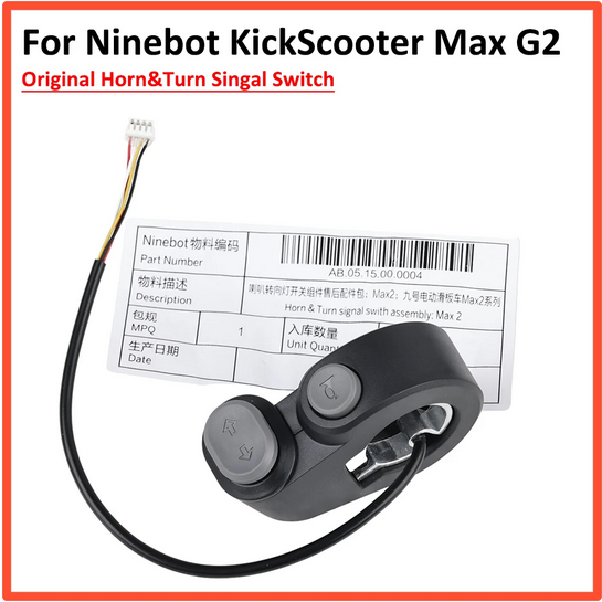 Original Ninebot G2 Max G65 Horn Blinker Ein und Auschalter [Max G2 Switch]