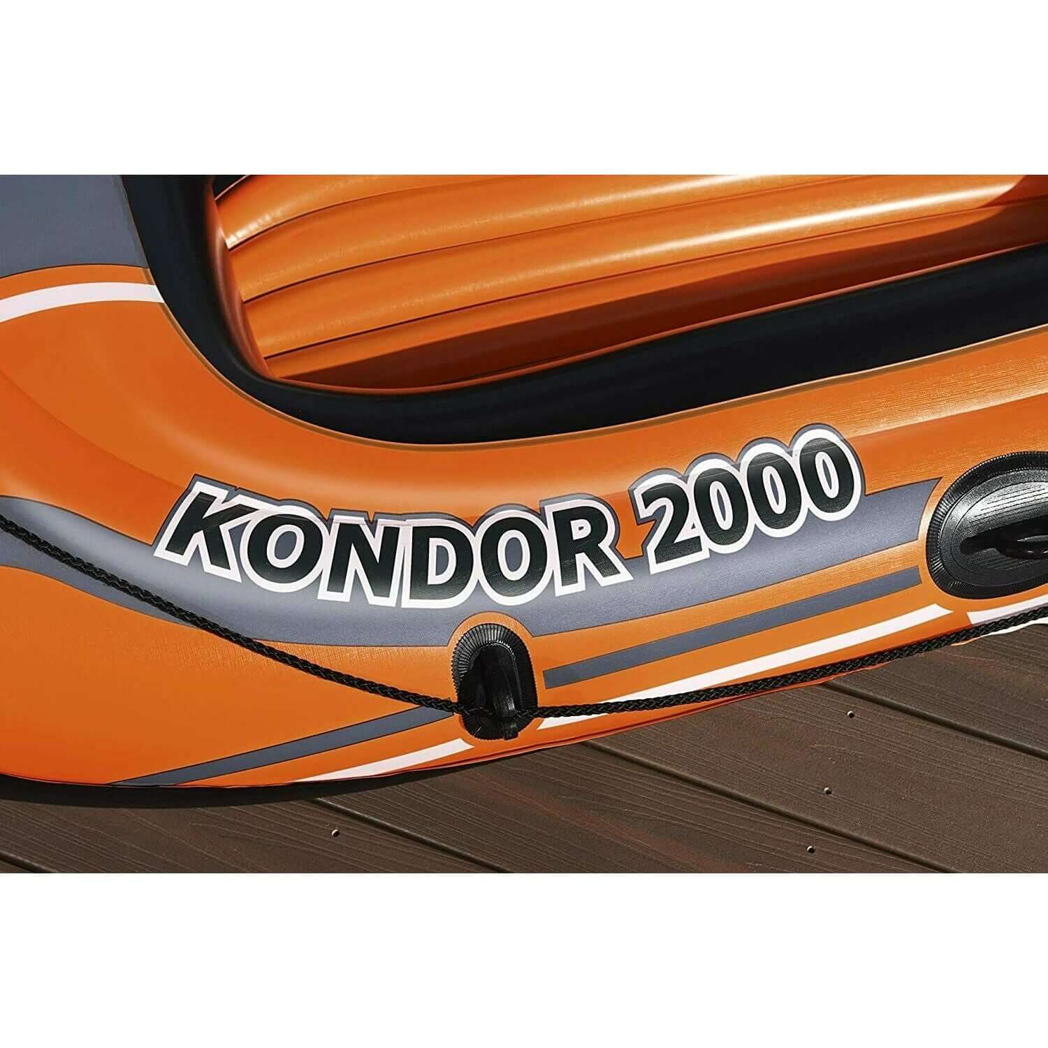 Bestway® Schlauchboot Paddelboot Set 2 Paddeln + Pumpe Kondor 2000 Länge