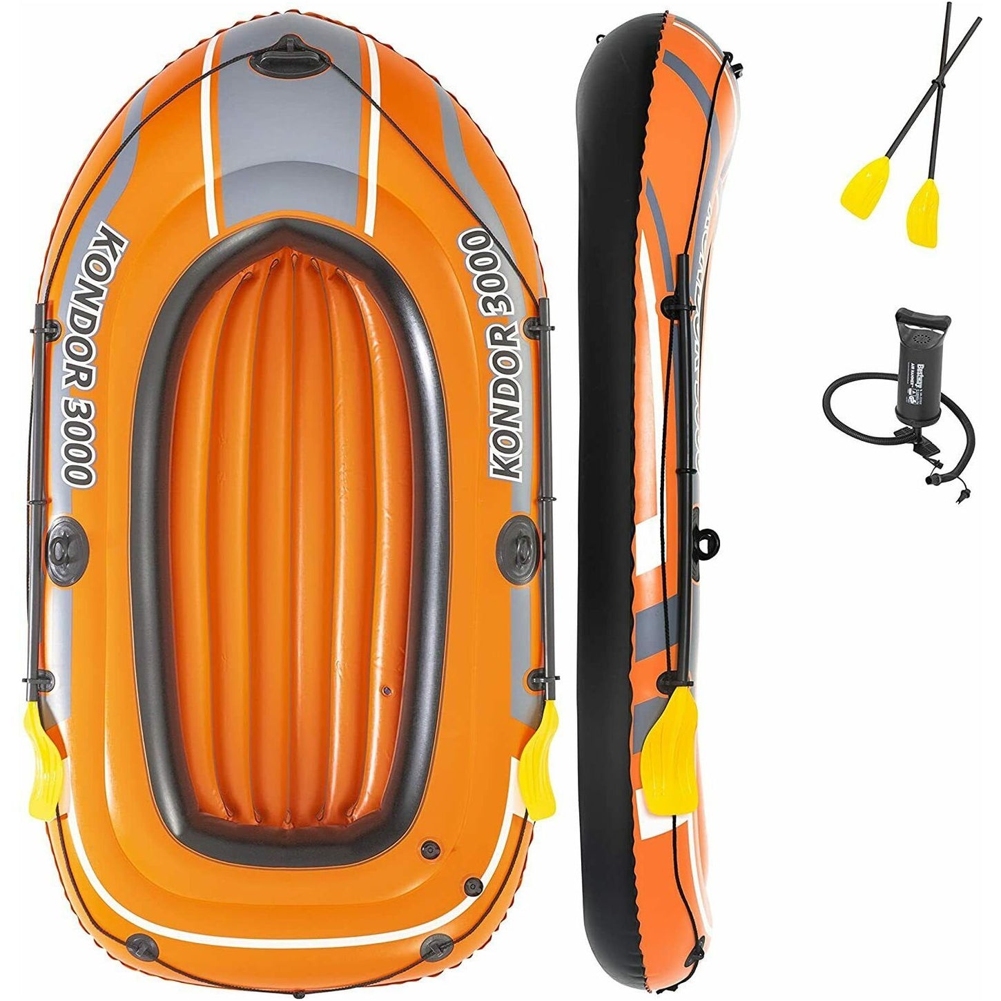 Bestway 61102 inflatable boat set "Kondor 3000" 232 x 115 x 36 cm
