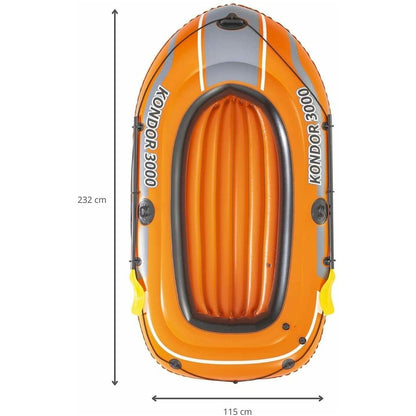 Bestway 61102 Schlauchboot-Set Kondor 3000“ 232 x 115 x 36 cm