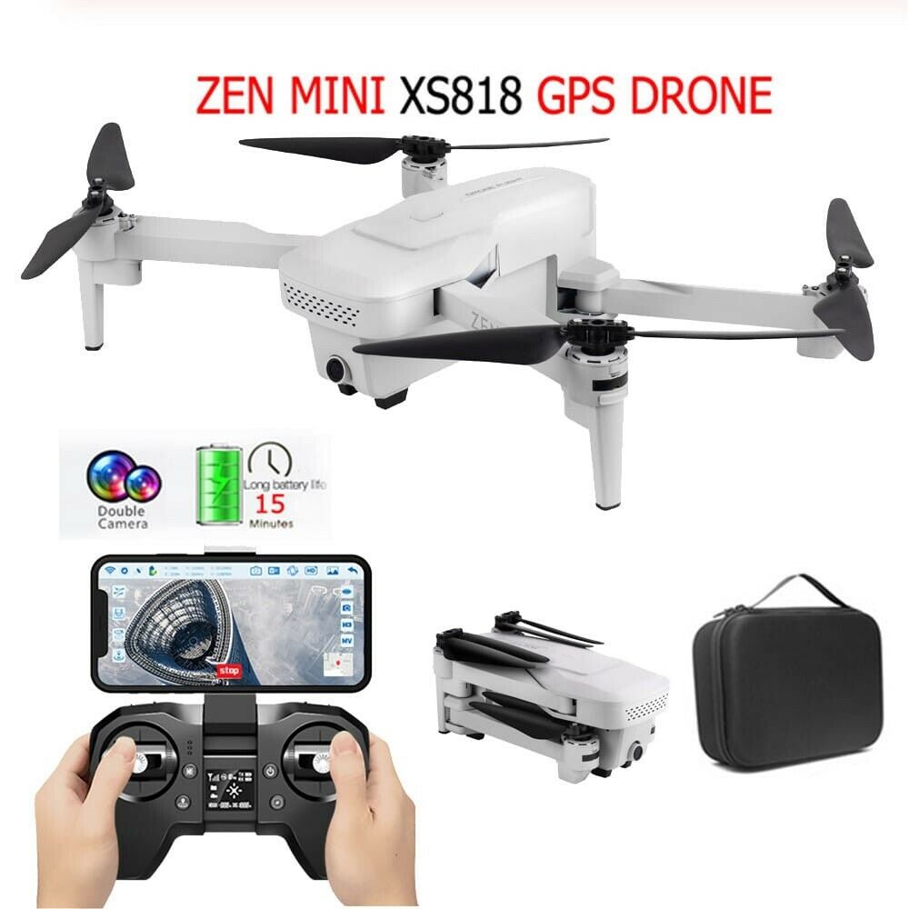 Visuo XS818 Zen Mini GPS Drohne mit 5G WiFi FPV 4K HD Doppelkamera RC Quadcopter
