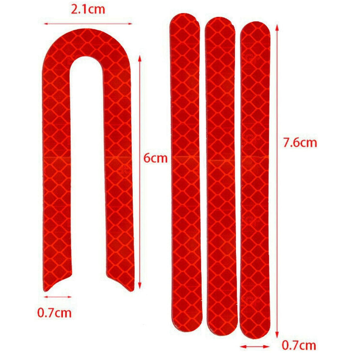 Xiaomi M365 1S Pro 2 4 Piece Reflector Red Front Rear