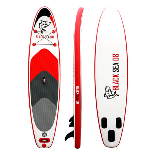Black Sea 08 Carbon Paddel SUP Set | Aufblasbares Stand Up Paddle Board | Paddel |